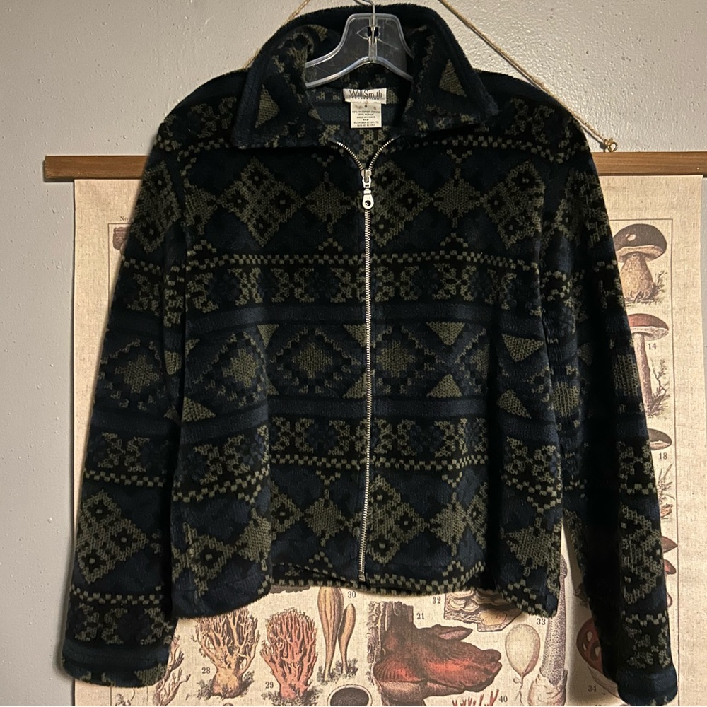 Willi Smith Aztec print zip up jacket